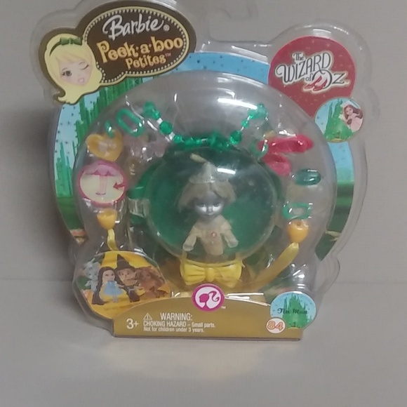 2008 Barbie Peek A Boo Petites The Wizard of Oz Tin Man Doll Set - Picture 2 of 3